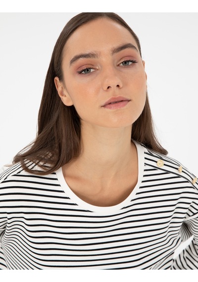 Pierre Cardin Kadın Ekru Sweatshirt 50290987-vr019 Ekru