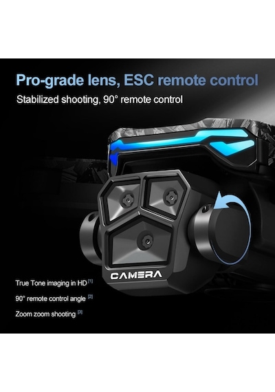 T2 Pro Drone 4k Üç Kameralı Gps Wifi Fpv 360 Engel Algılama Büyük Ekran Kumandalı Katlanabilir Drone-1597