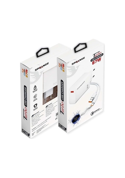 Sprange Pt-x67 67w Turbo Usb Şarj Usb-c Data & Şarj Kablo