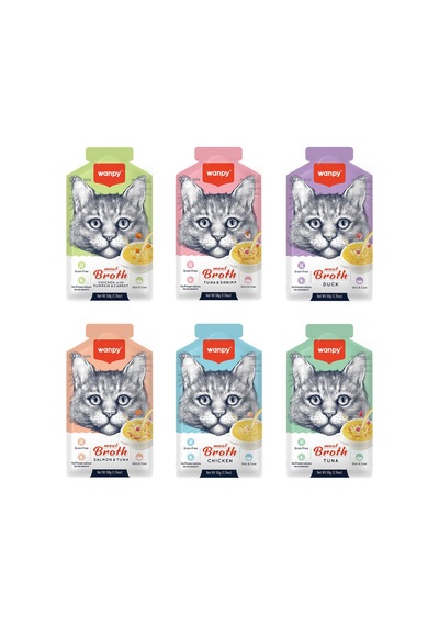 Wanpy Karışık Aromalı Kedi Çorbası 6 x 50 G