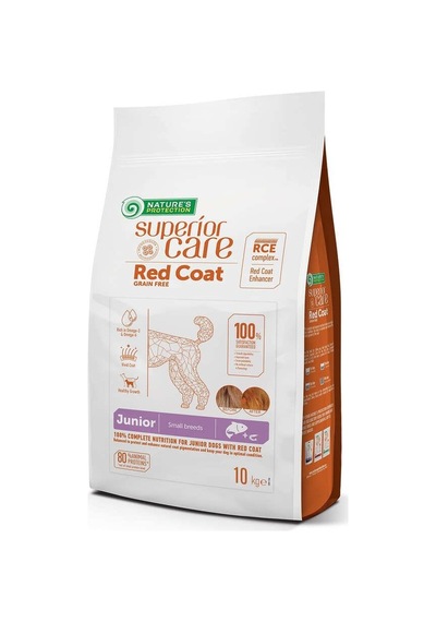 Nature's Protection Somonlu Kızıl Tüylü Mini Irk Yavru Köpek Kuru Maması 10 KG