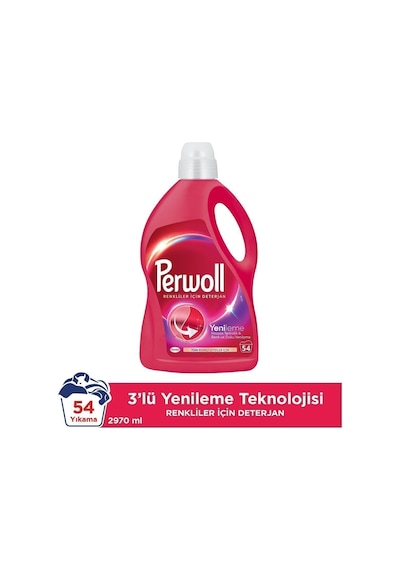 Perwoll Hassas Bakım Sıvı Çamaşır Deterjanı Renkli Yenileme 4 x 2970 ML  200 Yıkama