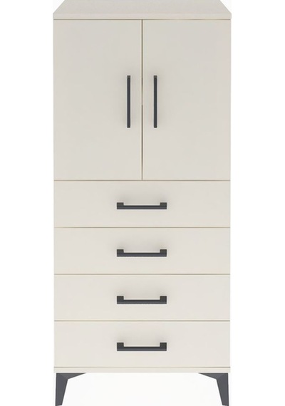 Arges Dolap 2 Raflı 4 Çekmeceli 2 Kapaklı 60x30x134 Aytaşı-ay... Aytaşı