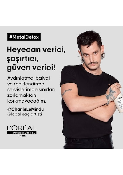 L'Oréal Professionnel İşlem Görmüş ve Yıpranmış Saçlar için Metal Karşıtı Arındırıcı Şampuan 500 ML
