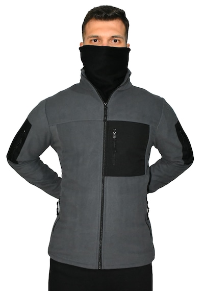 Mysia Outdoor Avcı Tipi Polar Mont Kalın Polar, Antrasit Cepli, Termal Outdoor Mont Antrasit