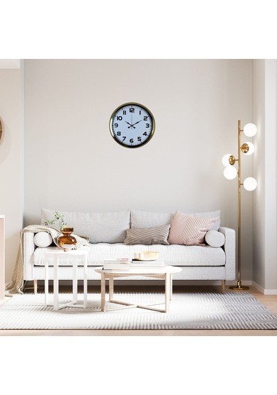 Aurelia Gold 40 Cm Metal Duvar Saati Çok Renkli