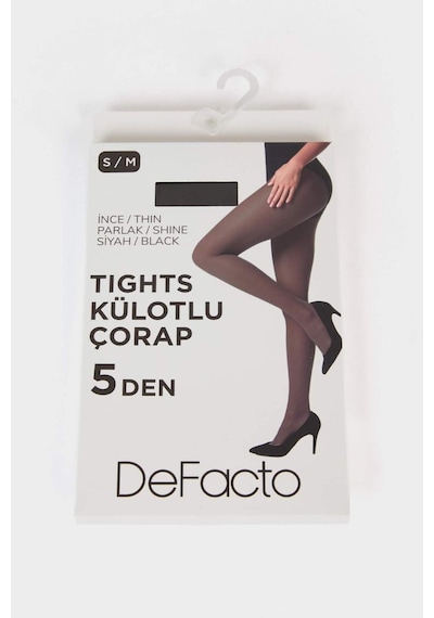 Defacto Kadın Siyah  5 Denye Külotlu Çorap B5872AXNS Siyah