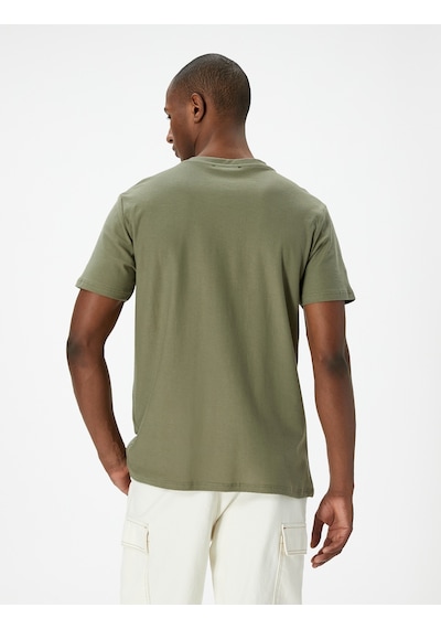 Koton Basic Tişört Slim Fit Bisiklet Yaka Kısa Kollu Haki 4sam10835hk Haki Koton Basic Tişört Slim Fit Bisiklet Yaka Kısa Kollu Haki 4sam10835hk Haki
