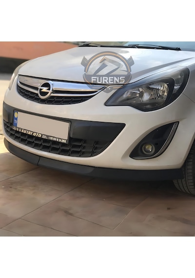 Opel Corsa D 2006-2014 Uyumlu H Lip Esnek Ön Lip 2 Parça Karlık Ön Ek Tampon Altı Dill