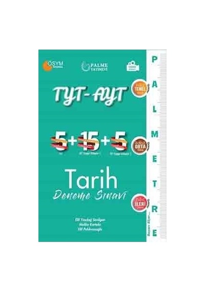 Palme Yayınevi TYT - AYT Palmetre Tarih Deneme Sınavı