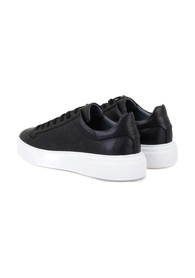Makras Exclusive 777 Erkek Deri Sneaker Ayakkabı Siyah