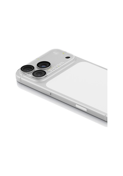 İphone 18 Pro Max Uyumlu Skinarma Atlas Serisi Ionix Kamera Lens Koruyucu Beyaz