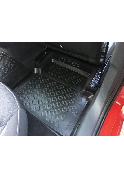 Skoda Kamiq 2019+ Uyumlu 3d Havuzlu Paspas + 3d Bagaj Havuzu Seti Alt Sabit Zemin Siyah