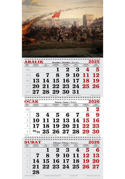 2026 Yılı Gemici Takvimi-constantine Fethi
