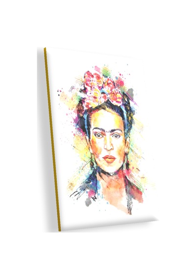 Cakasepetim Frida Kahlo Çiçek Taçlı Ahşap Mdf Tablo