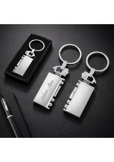 Bk Gift Kişiye Özel İsimli 2219 Çift Taraflı Metal Tır Anahtarlık Lazer Baskılı Özel Tasarım Kobitmeyencom36536 Bk Gift