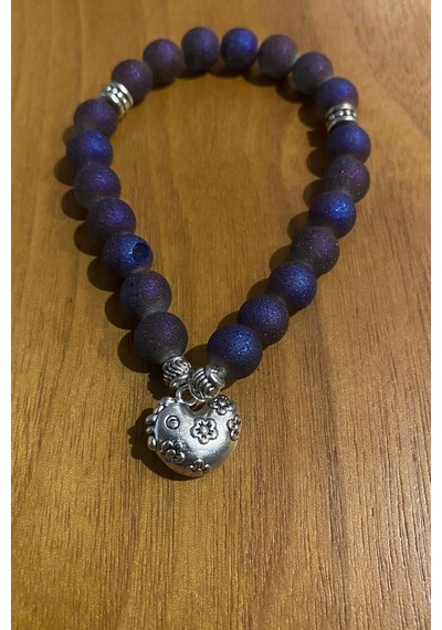 Çin Takvimi Burçları Çharm Titanyum Doğal Taş Bileklik Hand Made El İşi Feng Shui Ejderha Yılı Koruyucu Hayvan Horoz Rooster Objeli Çok Renkli