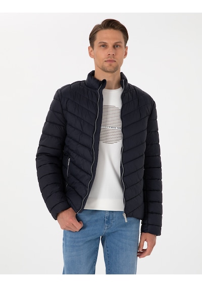 Pierre Cardin Lacivert Kapitone Mevsimlik Mont Kumaş 50313441-vr033