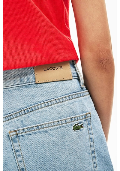 Lacoste Women's Regular Fit Denim Blue Bermuda Jean Shorts Kadın Şort Açık Mavi