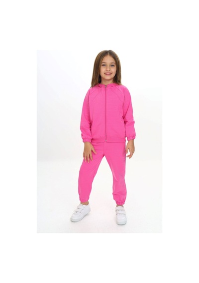 Toontoy Kids Toontoy Kız Çocuk 2'li Takım Kapüşonlu Cepli Reglan Kol Sweatshirt & Beli Paçası Lastikli Cepli Jogger Eşofman Altı - 2 İplik Fuşya Toontoy Kids Toontoy Kız Çocuk 2'li Takım Kapüşonlu Cepli Reglan Kol Sweatshirt & Beli Paçası Lastikli Cepli Jogger Eşofman Altı - 2 İplik Fuşya