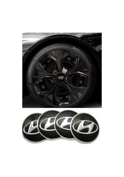 Hyundai Jant Göbeği Etiketi 60mm