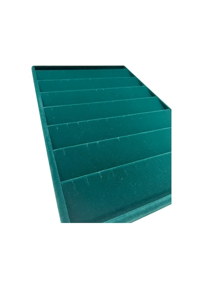 Süet Kumaş Yeşil Renk 34/24 Cm Dikine Küpe Standı