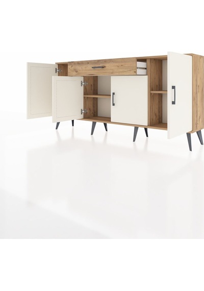 Arges Konsol 3 Raflı Tek Çekmeceli 4 Kapaklı 176x30x83 Çam-aytaşı/çam Aytaşı/çam Arges Konsol 3 Raflı Tek Çekmeceli 4 Kapaklı 176x30x83 Çam-aytaşı/çam Aytaşı/çam
