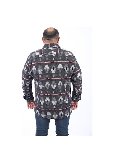 Moc Grande Mocgrande Oduncu Gömlek Mc Three Rug Print 22212 Sıyah Siyah