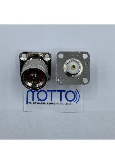Uhf Dişi So-239 Panel Tip Flanşlı Konnektör 4 Delik