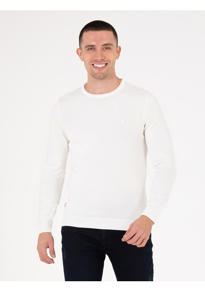 Pierre Cardin Erkek Ekru Kazak /triko 50270179-vr019 Ekru