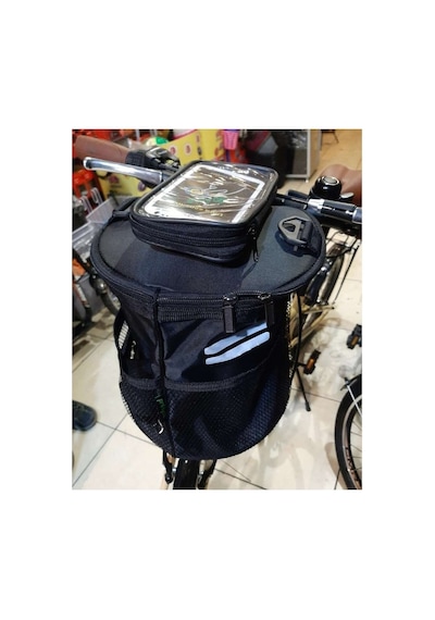 Procycle Katlanır Bisiklet Gidon Çantası Silindir Pc-780 Siyah