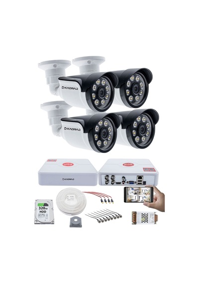4 Kameralı Set 5mp Sony Seculensli 1080p Kdj-4s-8w-ss-p