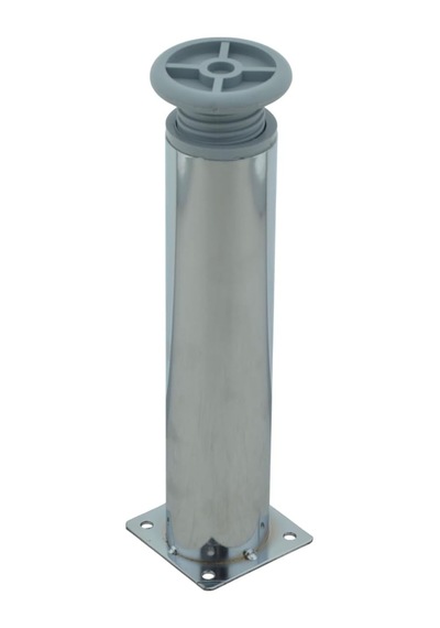Ludıa Metal Ayarlanabilir 2 Adet Mobilya Ayağı Metal Tablalı 20cm Altın - Beyaz