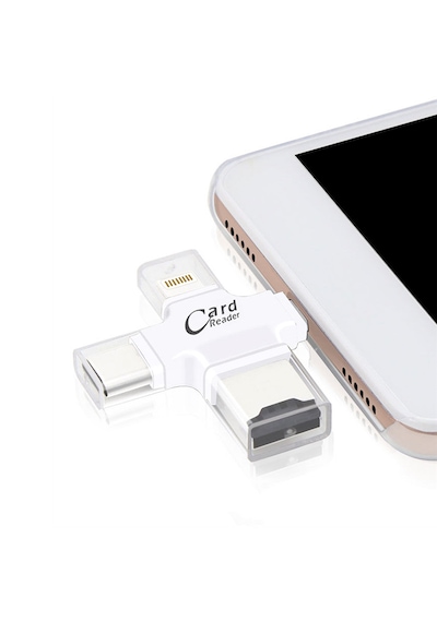 4419 Lightning Type C 3.1 Micro Usb Tf Kart Okuyucu Apple Uyumlu iPhone Otg Çe