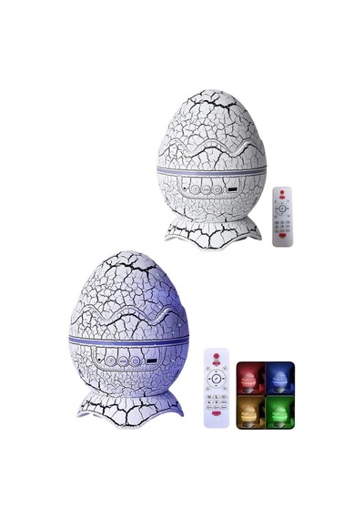 Mey İthalat Bluetooth Hoparlör Dinozor Yumurtası Gece Masa Lambası Projektör Çok Renkli 97227052