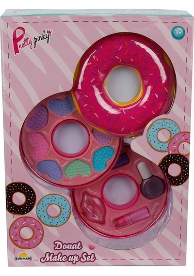 Donut Şekilli 2 Katlı Makyaj Güzellik  Seti