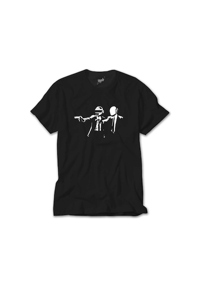 Daft Punk Pulp Fiction Siyah Tişört Siyah