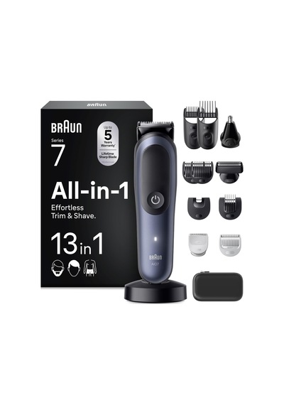 Braun Multigroom All-in-one Series 7, 13'ü 1 Arada Düzeltme Seti 7, Aıo7565, Mavi - Sakal Kesme Makinesi, Burun Kılı Kesme Makinesi, Yüz, Baş Ve Vücut İçin Saç Kesme Makinesi, 14 Boy, 120 Min. Pil, Su Geçirmez Braun Multigroom All-in-one Series 7, 13'ü 1 Arada Düzeltme Seti 7, Aıo7565, Mavi - Sakal Kesme Makinesi, Burun Kılı Kesme Makinesi, Yüz, Baş Ve Vücut İçin Saç Kesme Makinesi, 14 Boy, 120 Min. Pil, Su Geçirmez