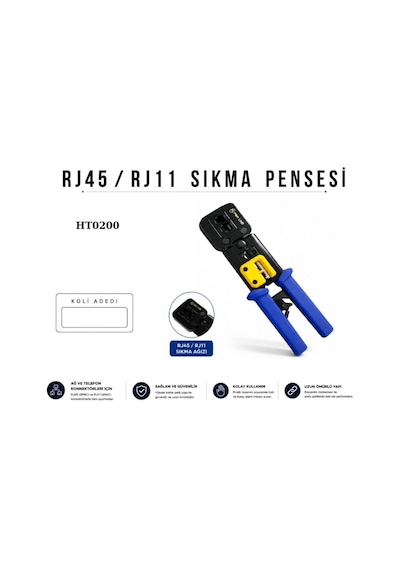 Forlıne Soket Pensesi Ht0200 Rj45/rj11 Yeni Nesil İkili Pense