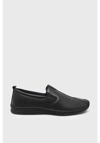 Castle Black 71101 Erkek Hakiki Deri Comfort Ayakkabı Siyah Siyah