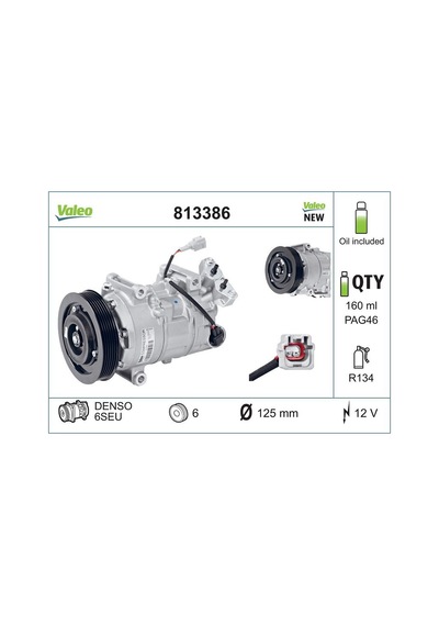 Wöbermann + Valeo Renault Megane 2008-2015 Klima Kompresörü