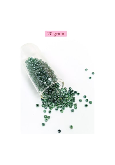 Dökme Cam Kum Boncuk 8/0 3 Mm - 4 Renk - Toplam 80 Gram - Bnc420