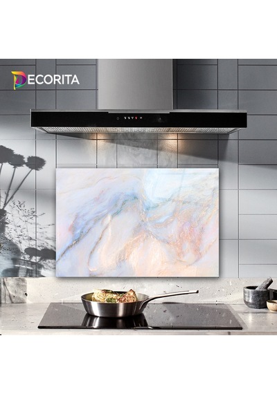 Decorita Supreme Mermer Görünümlü | Cam Ocak Arkası | 40cm x 60cm