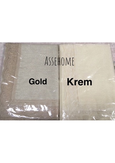 Linen Jute Simli Keten Masa Örtüsü