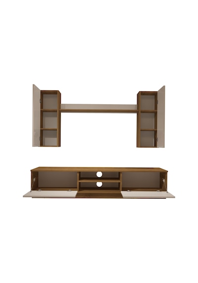Decoraktiv Eko 5db Mdf Dvd Tv Ünitesi Tv Sehpası Pera - Beyaz