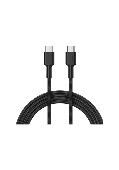 Aukey Cb-cd45-bk Pd Destekli Naylon Örgülü Type-c Şarj Kablosu 0.9 M - Siyah