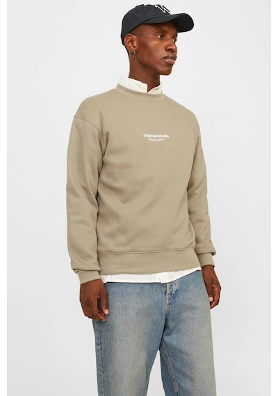 Jack & Jones Erkek Sweat 12241694 Yağ Yeşili Yağ Yeşili
