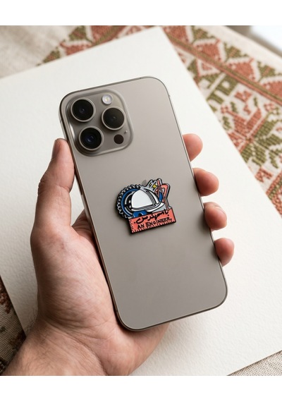 Mühendis Temalı 'bash-muhendis' Yazılı 3d Telefon Arka Süs