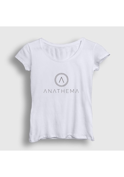 Presmono Kadın A Anathema T-shirt Beyaz