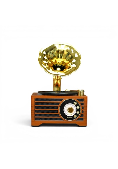 Rt-603a Gramafon Mini Nostalji Radyo,bluetooth Nostaljik Trend Radyo